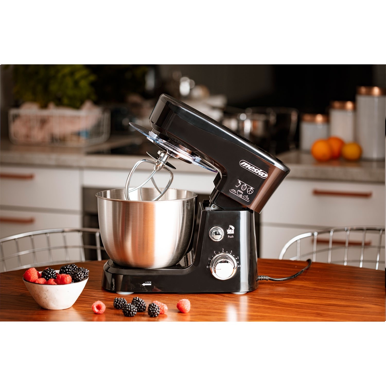 Robot Pâtissier MPM MRK-19 2200W - Bol 6,5 L - 6 Vitesses + Fonction Boulangerie - Neuf
