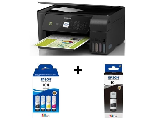 Pack Epson Imprimante Multifonction Ecotank Et 2721 Jet D encre 