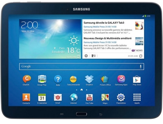 SAMSUNG Galaxy Tab 3 10.1'' Wifi 16 Go noir GTP5210MKAXEF - Tablette  tactile Pas Cher