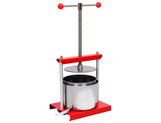 Pressoir à Fruits Et Vin 30 L En Chêne – Presse Maison Pour Jus, Cidre, Vin – Robuste, Facile à Utiliser – Avec Sac De Filtration
