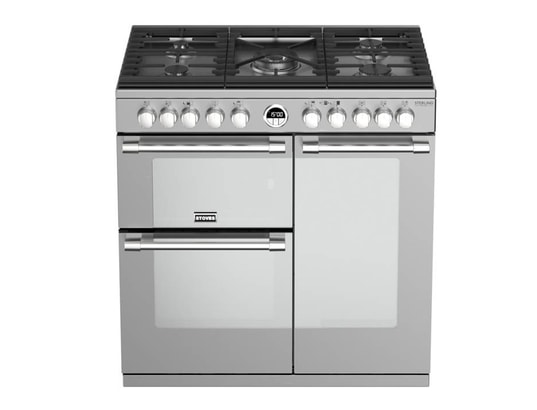 Piano de cuisson inox 90cm e-Cooker 5 foyers gaz dont 1 triple