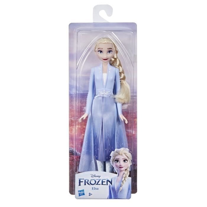 HASBRO Poupée Elsa avec robe lumineuse - La reine des neiges 2 pas