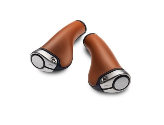 Poignées De Guidon Brooks Ergonomiques En Cuir - Longueur 100/130 Mm, Aluminium Et Cuir