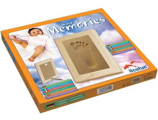 LICOFUN - Kit empreinte bébé Sand Memories empreinte pied avec cadre 18x25  cm
