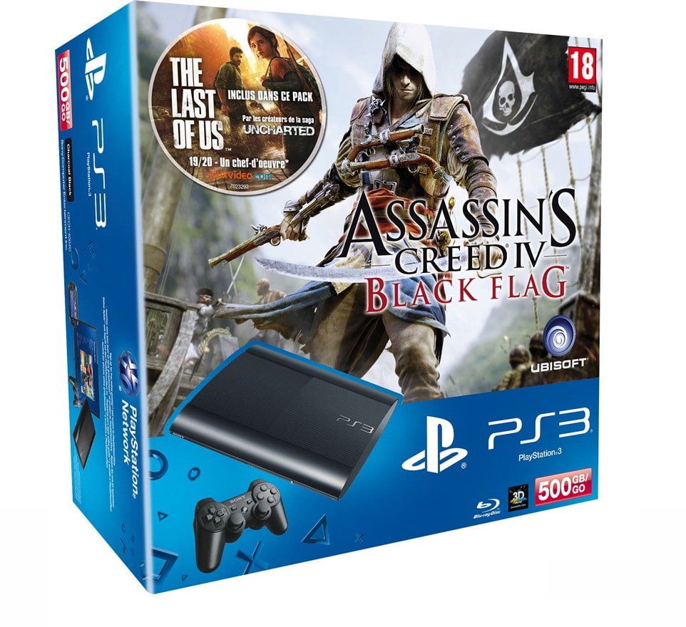 Console PS3 SONY 500 Go Noire + Assassin