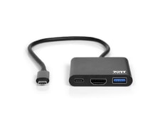 Station d'accueil universelle USB-C & USB-A 2 X 2K Port Designs Noir - Hub  USB - Achat & prix