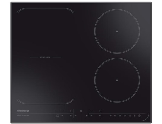 Plaque de cuisson induction 59cm encastrable noire 3 foyers AMICA Mon  Espace Cuisson