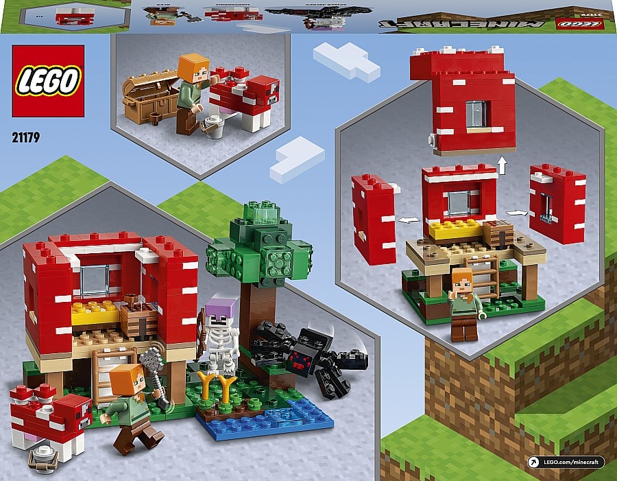 LEGO Minecraft La maison champignon 21179 LEGO : la boîte à Prix