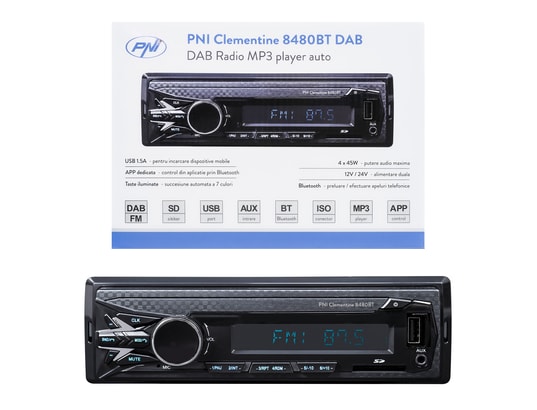 1 Din Autoradio Bluetooth Voiture Stéréo Lecteur MP3 FM Radio USB AUX Car  Radio