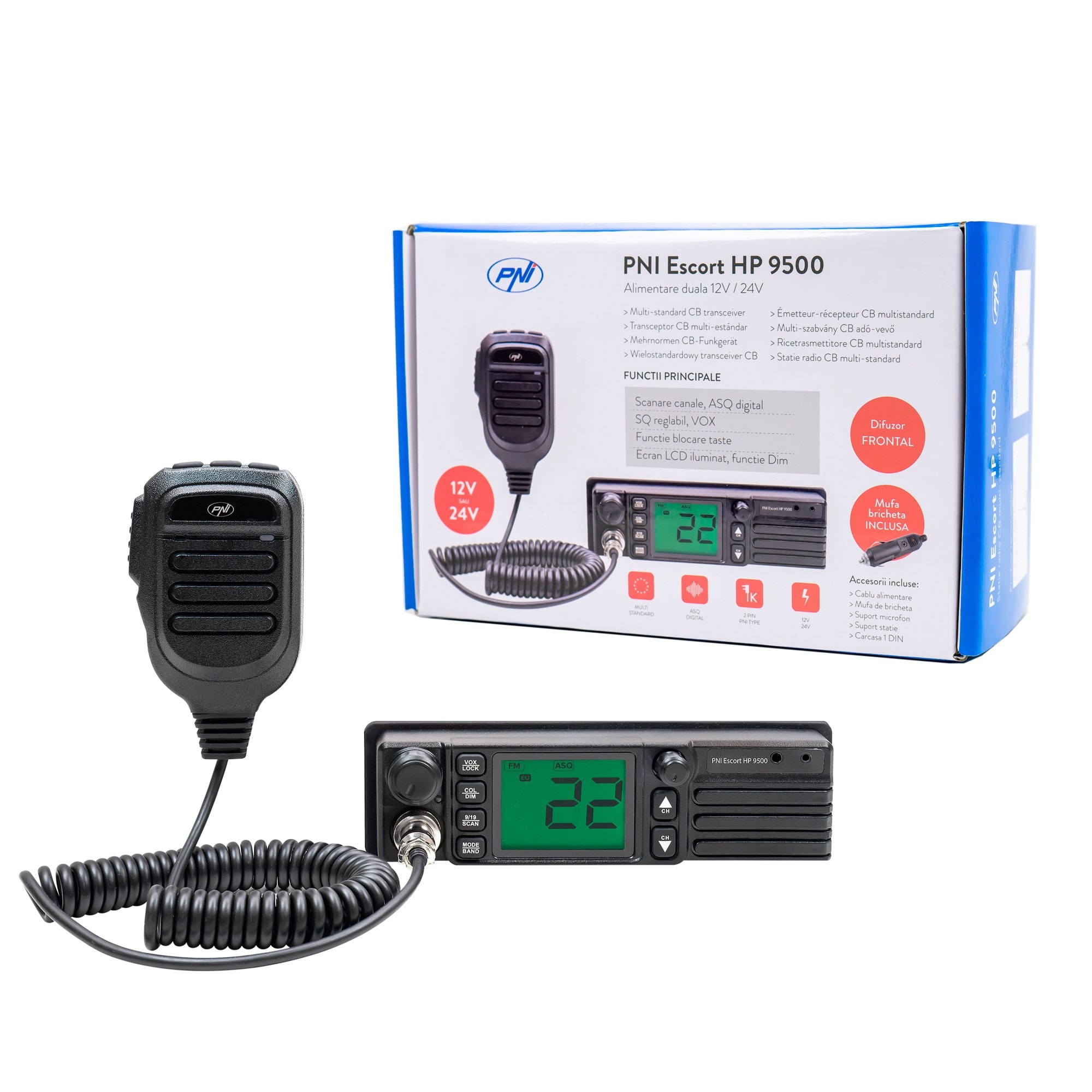 Pni Radio Cb Portable Pni Escort Hp 62 Multi Standard 4w 12v Am