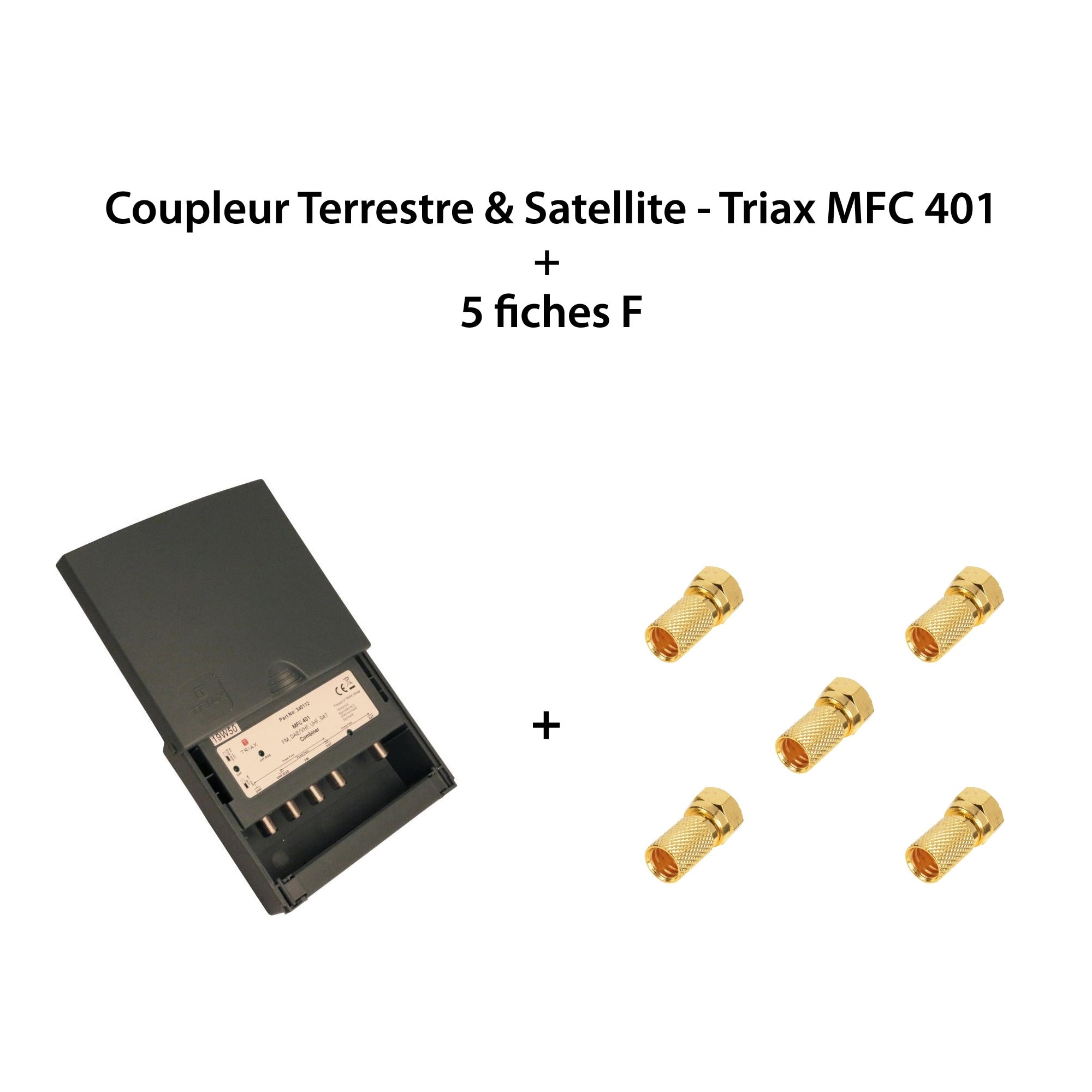 Amplificateur UHF Canaux 21-48 -30 DB Avec Couplage Terrestre Satellite Et Entree Dab