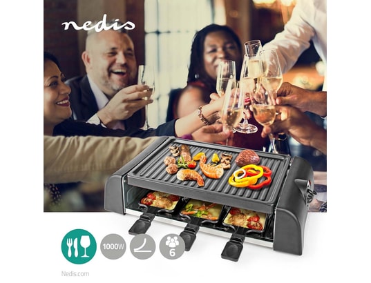 NEDIS - Raclette Multifonction FCRA220FBK6