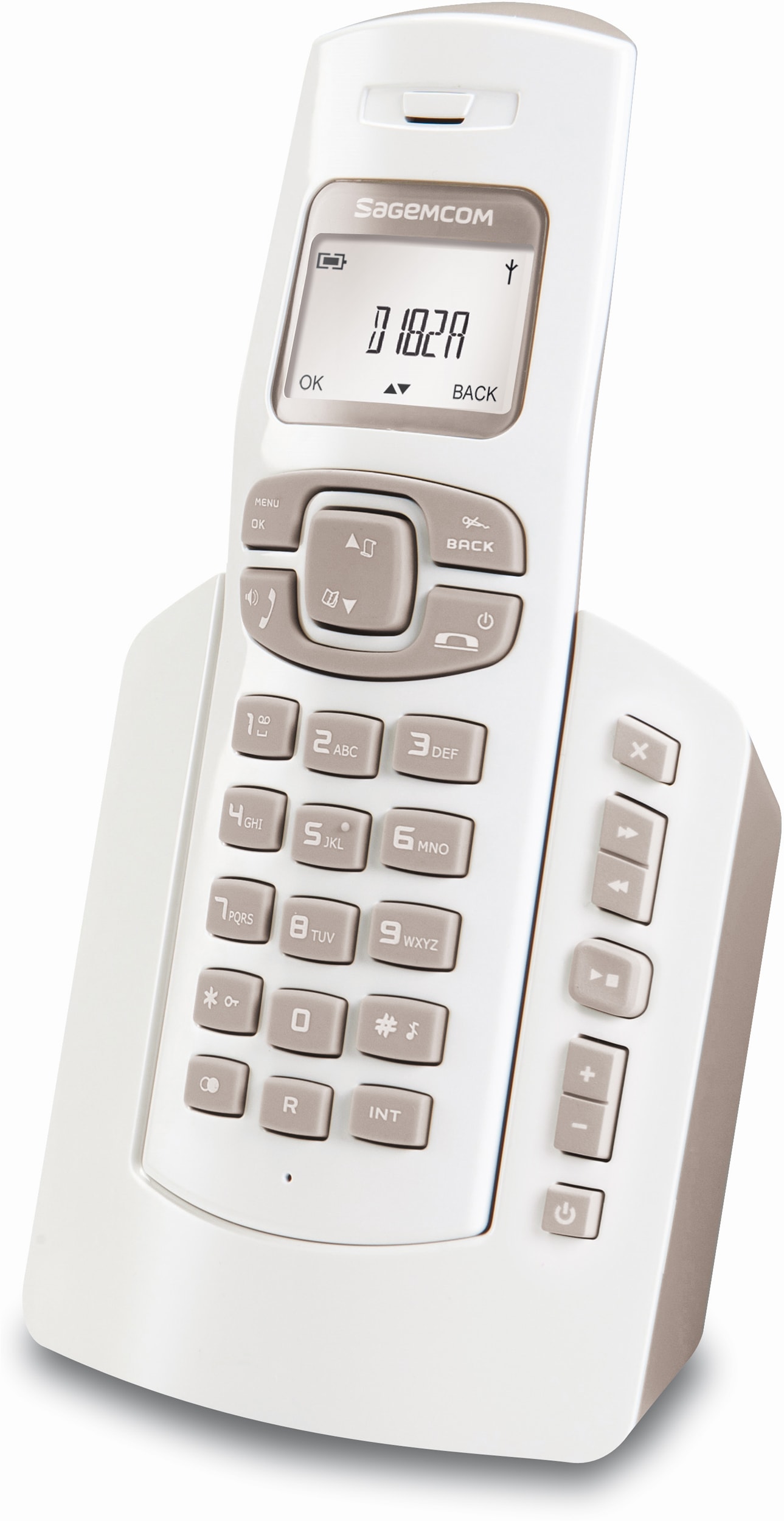 Gmsc525fblk - téléphone filaire sénior