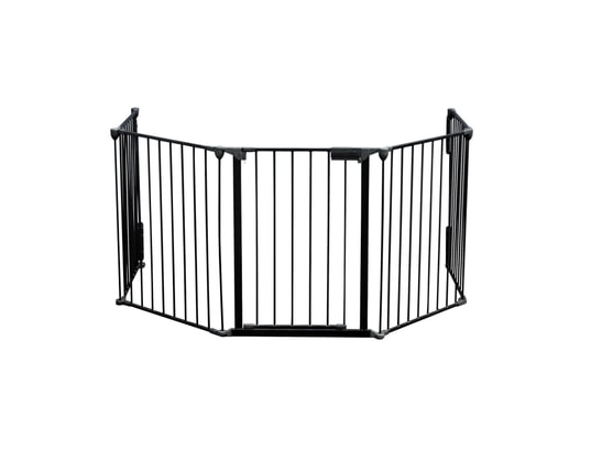 Barrière de protection Cheminée 300cm Pare-feu Sécurité Enfant Fixation  murale 5 Éléments Acier