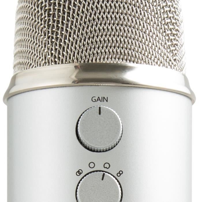 Microphone USB - Blue Yeti - Pour Enregistrement, Streaming, Gaming,  Podcast sur PC ou Mac - Argent - Cdiscount Informatique