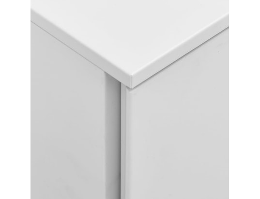 vidaXL Classeur mobile Blanc 39x45x67 cm Acier