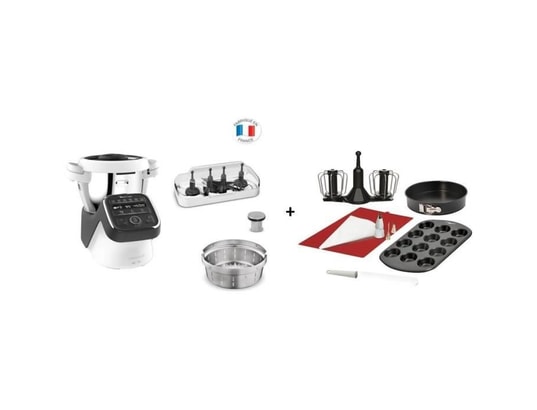 Moulinex hf80c800 companion xl noir robot cuiseur multifonction 3l, 12 ...