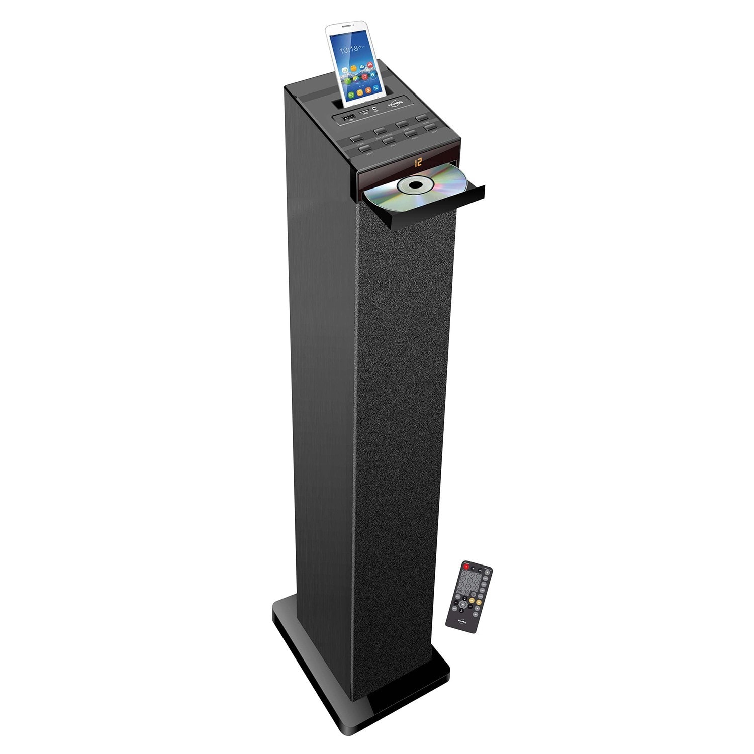 Tour De Son Avec Lecteur Cd Sony Tour de son noire avec lecteur cd, bluetooth, fm et usb, 60w + télécommande  INOVALLEY