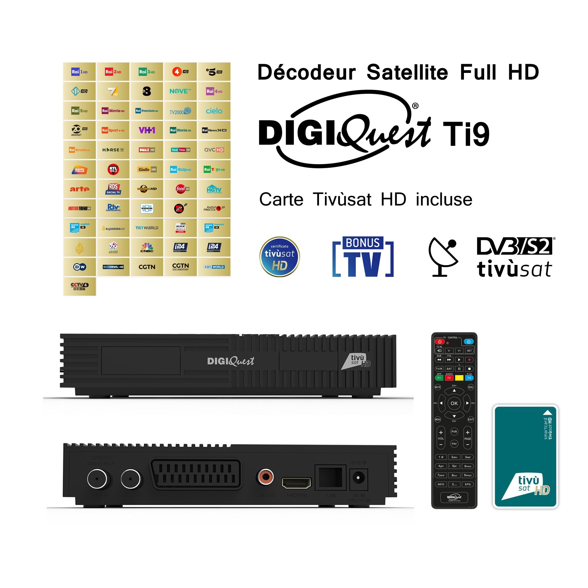 Décodeur Satellite GTmedia V8 Turbo, nouveau décodeur de Satellite DVB