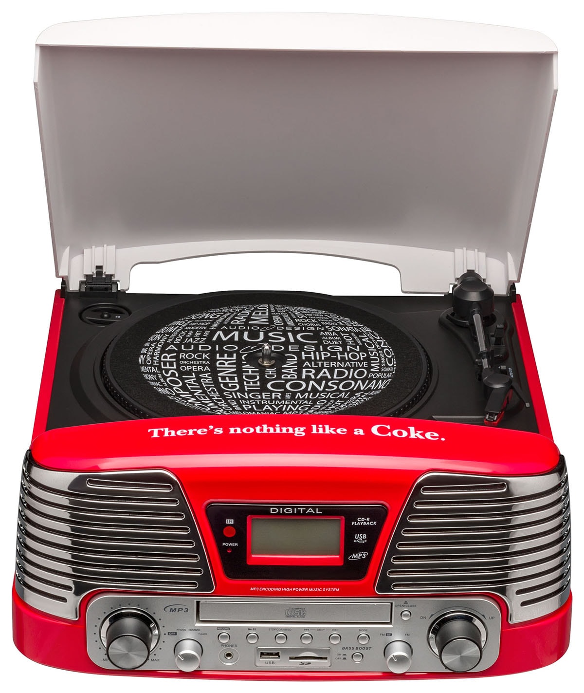 Muse MT-201 Tourne-Disque rétro avec Bluetooth, Haut-parleurs stéréo  intégrés et USB (RCA, entrée AUX, Prise Casque), Rouge/Noir : :  High-Tech
