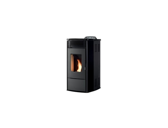 POELE A GRANULES - 7 kw - Noir - Habillage acier - Dessus céramique