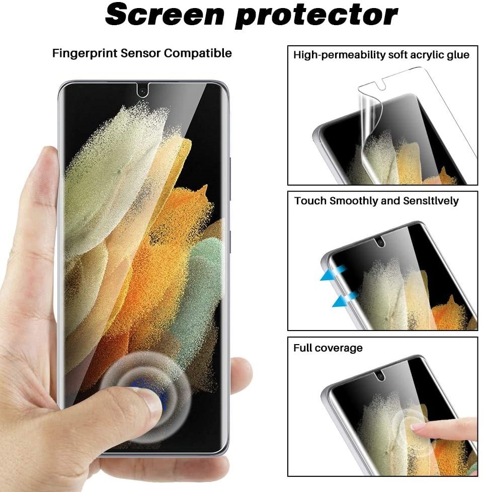 Advansia film de protection et verre trempé pour samsung galaxy s21 ultra  [2 avant & 2 arrieres] ADVANSIA Pas Cher 