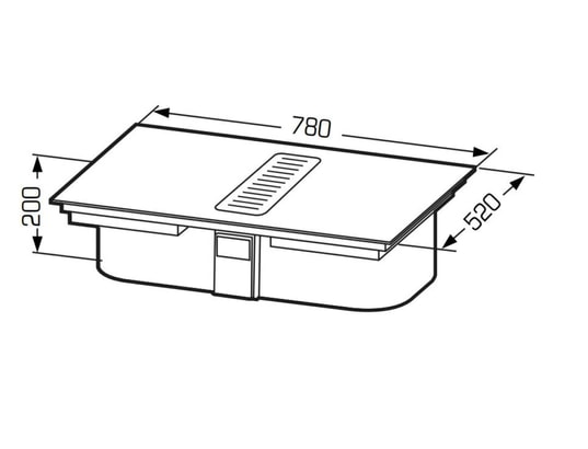 Plaque induction aspirante SCVH651AS pas cher - Table et plaque de cuisson  - Achat moins cher