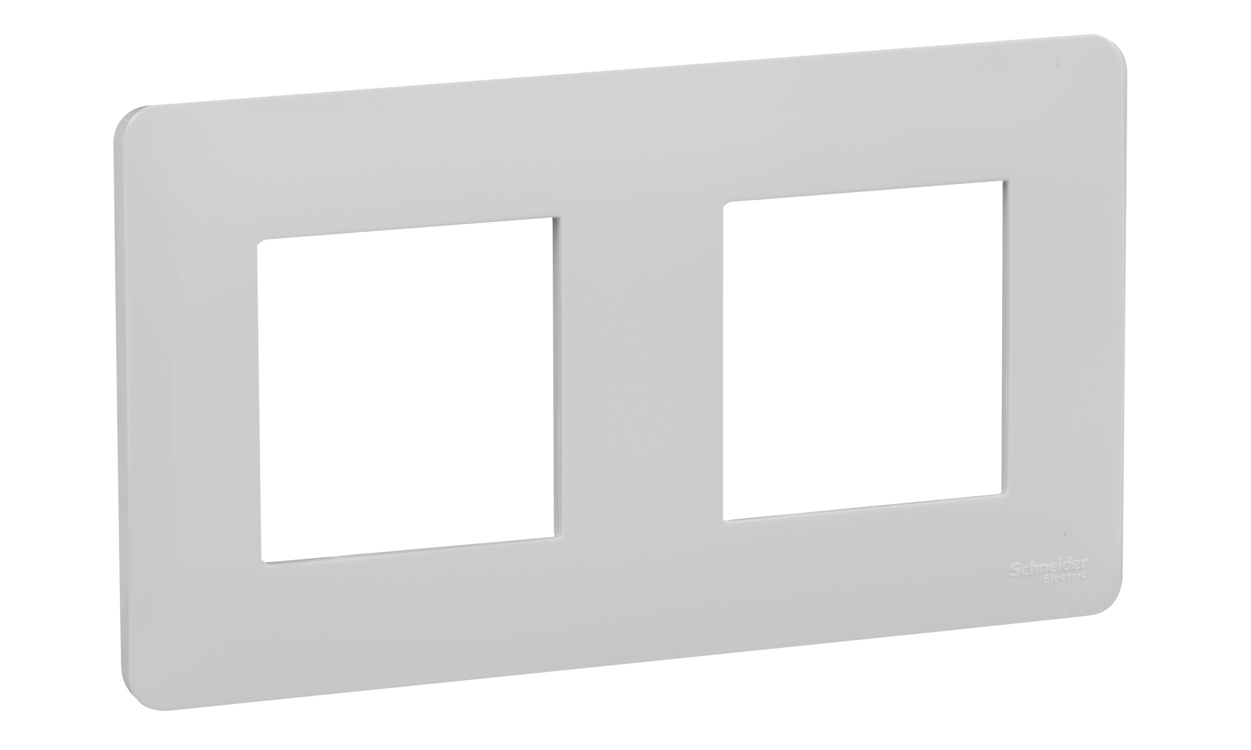 Plaque de finition simple Schneider Electric Unica Déco blanc