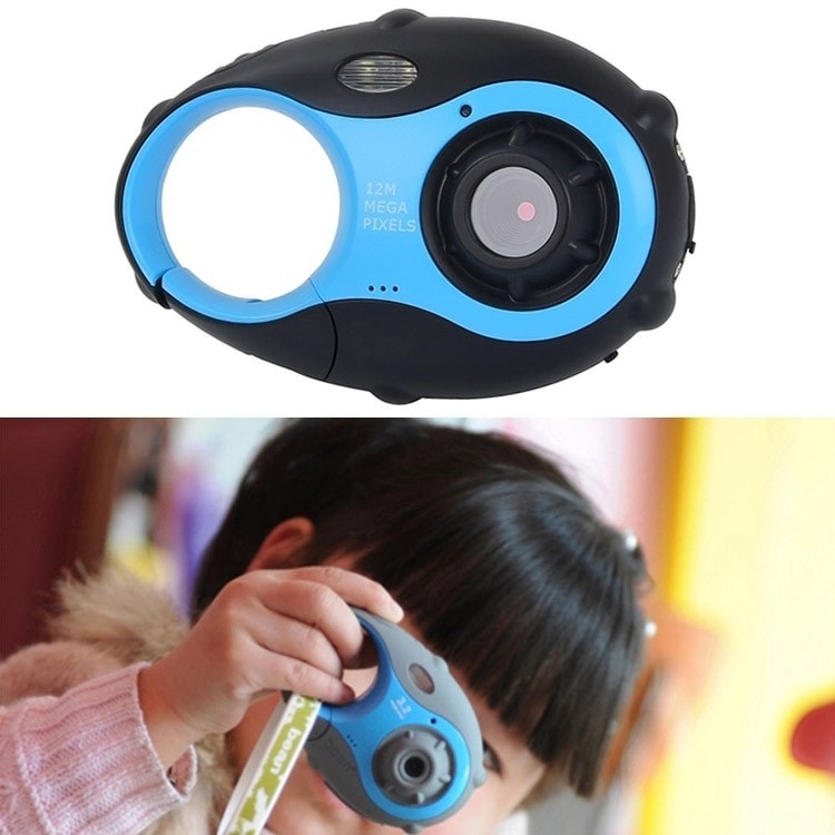 Mini caméra enfant full hd appareil photo 5 mp dvr lcd 1.5 pouces bleu noir  YONIS Pas Cher 
