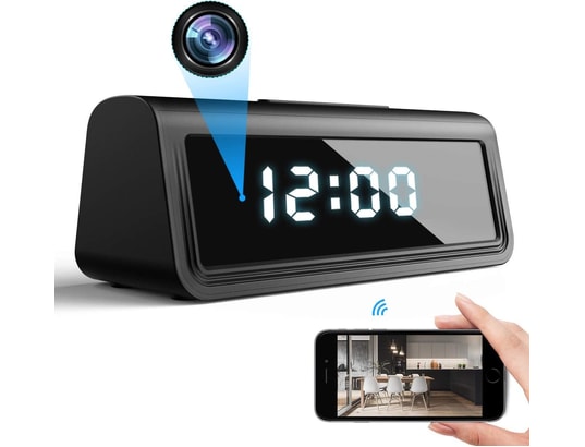 Caméra Espion WIFI Mini – Réveil Caméra Full HD Vision Nocturne – TotalCadeau CC27
