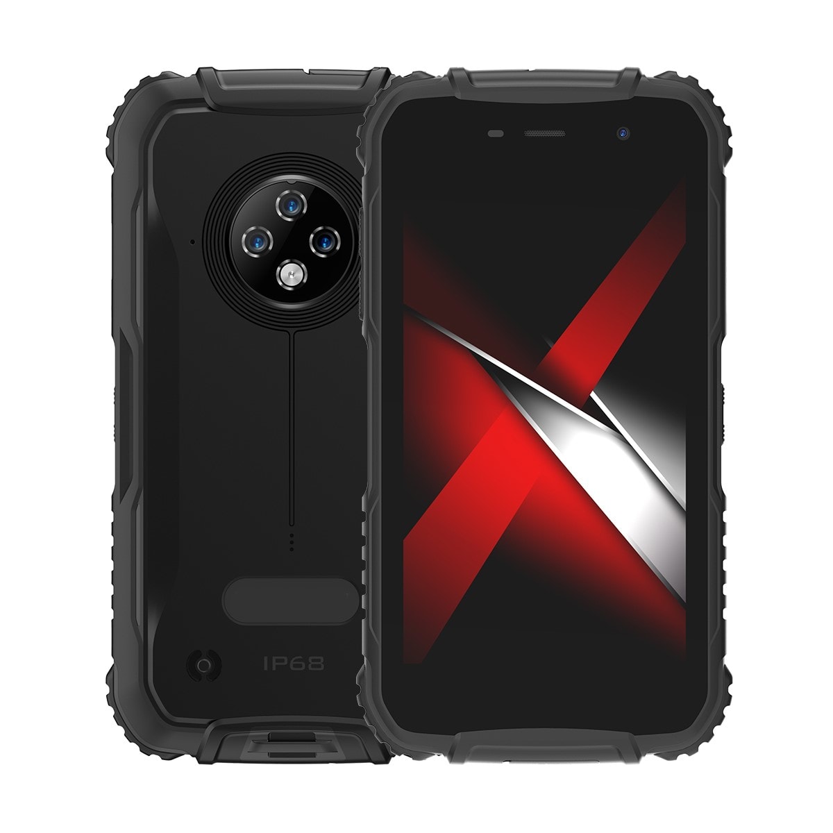 Smartphone antichoc android 10 téléphone incassable 4g dual sim ip68 noir  YONIS