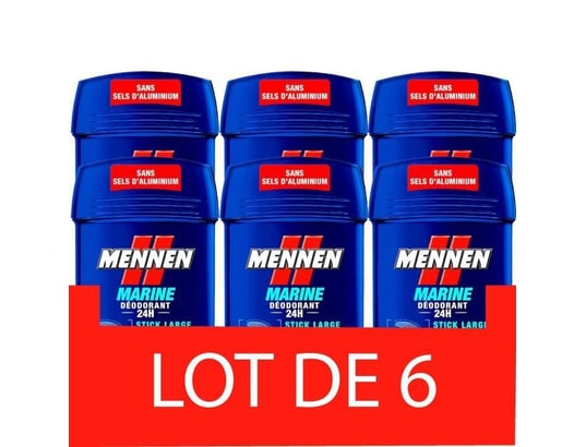 Lot De 3 Sticks Déodorants Mennen Pour Homme - Parfum Menthe Fraîche, 50ml Chacun, Fabriqué En France