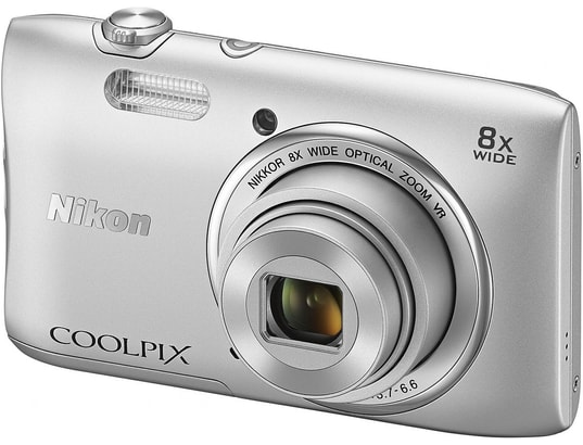 Nikon Coolpix S3600 Compact 20,1 MP Zoom 8x - Bleu Métallisé, Avec Accessoires, Occasion