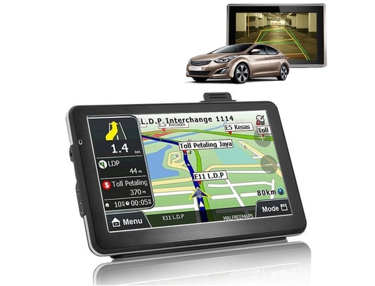 Gps voiture 5.0 pouces tft gps à écran tactile de voiture, mediatekmt2531,  wince6.0 os, haut-parleur intégré, 128 mo + 4 go, igo / navitel cartes, fm  YONIS Pas Cher