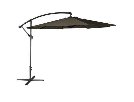 Parasol Déporté OAHU Happy Garden 3,5m Taupe - Inclinable, Manivelle, Protection Maximale