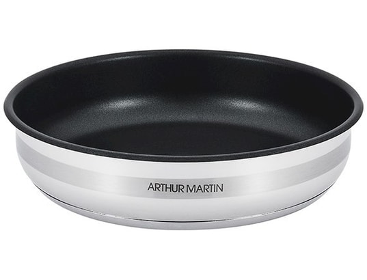 Arthur Martin Lot de 3 casseroles induction inox 14 - 16 - 18 cm