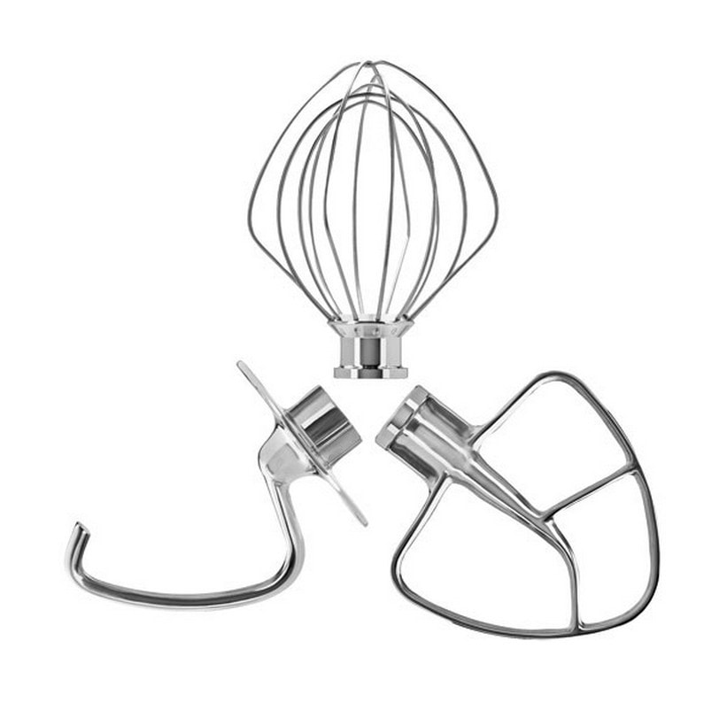 Pack 3 accessoires en inox pour robot pâtissier 5ksm5th3pss KITCHENAID Pas Cher
