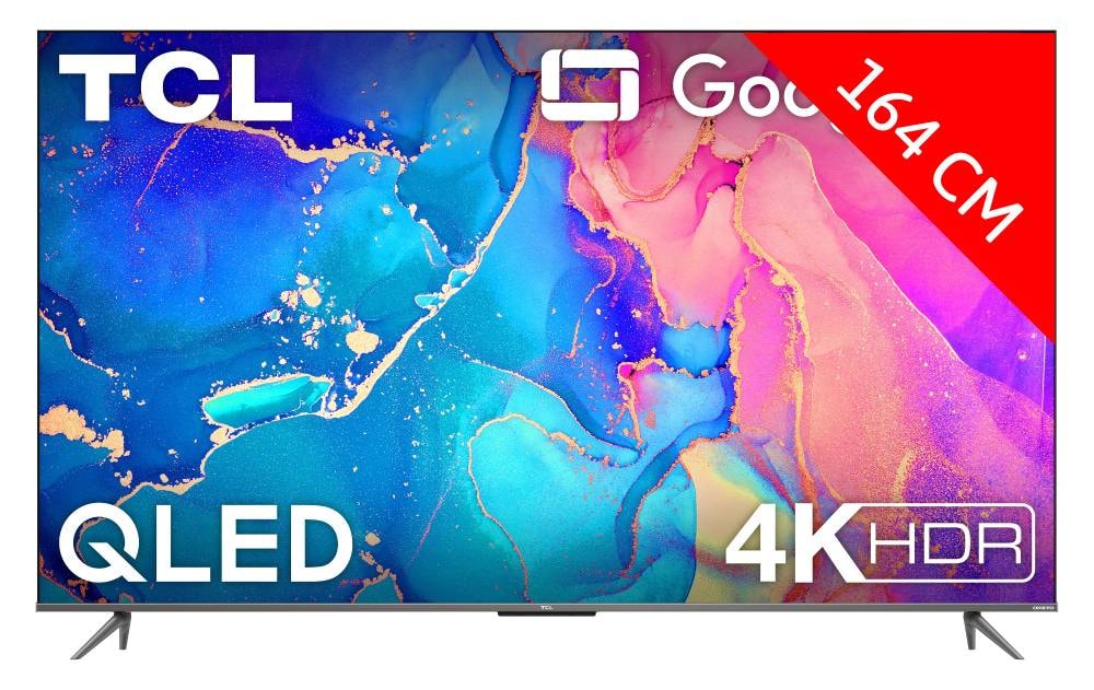 TCL TV QLED 4K 164 cm TV 4K QLED 65QLED770 Google TV - TV LED/LCD - Achat &  prix