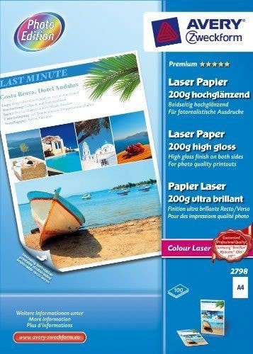 HP - Papier photo brillant - A4 - 200 g/m² - 100 feuilles Pas Cher