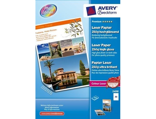 Avery Papier photo brillant premium A4 (25 feuilles) - Papier