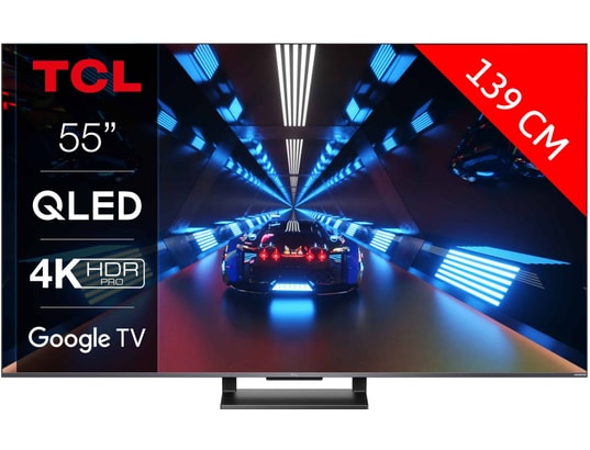 TCL TV 4K QLED 55C731 144Hz Google TV - TV QLED 4K 139 cm