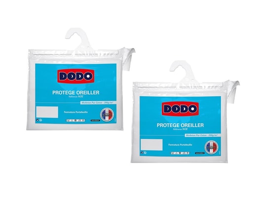Dodo - Lot de 2 protège oreillers DODO absorbant - 65x65cm - ULTRA