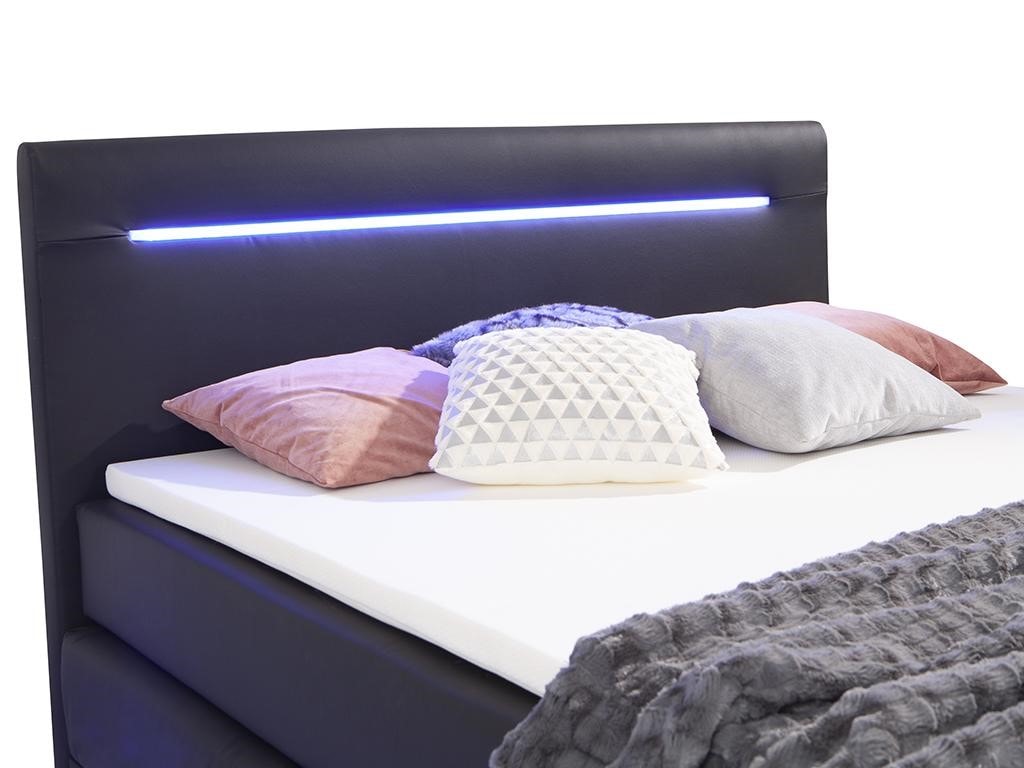 Ensemble complet boxspring tête de lit avec leds + sommiers +