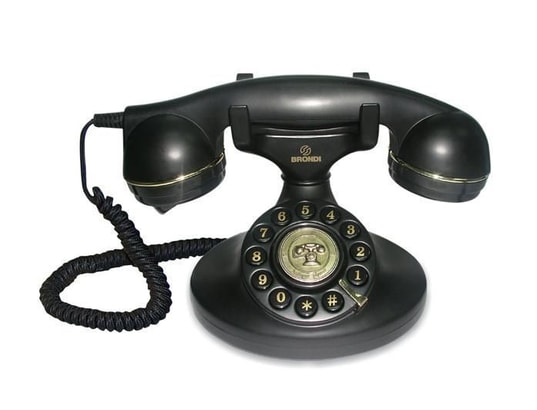 Brondi vintage 10 téléphone fixe noir BRONDI Pas Cher 
