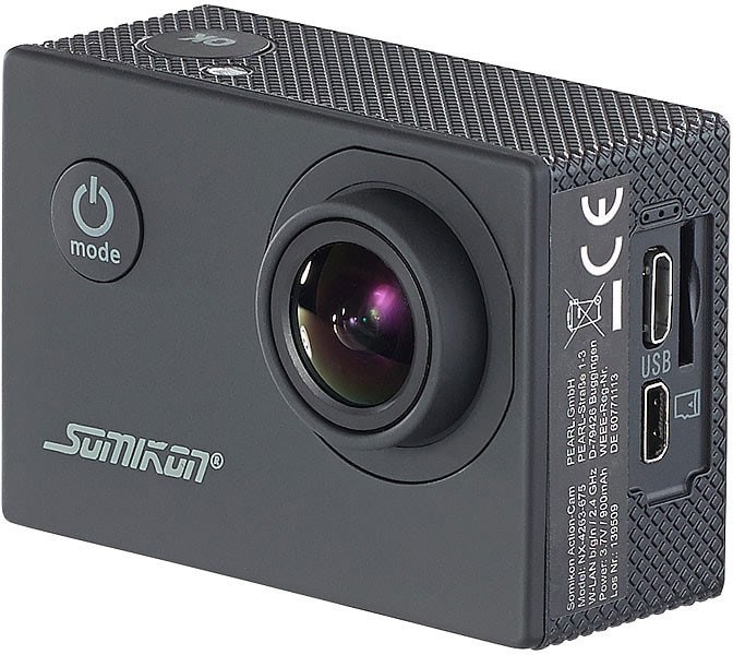 Caméra sport 4K étanche avec 2 écrans, wifi, capteur Sony et fonction  Webcam