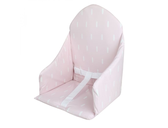 Coussin d'assise universel miam avec harnais pour chaise haute bébé - rose  trait MONSIEUR BEBE