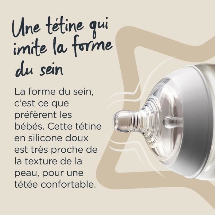 Tommee Tippee - Lot de 6 biberons Closer to Nature - 260ml - Multicolore -  Cdiscount Puériculture & Eveil bébé