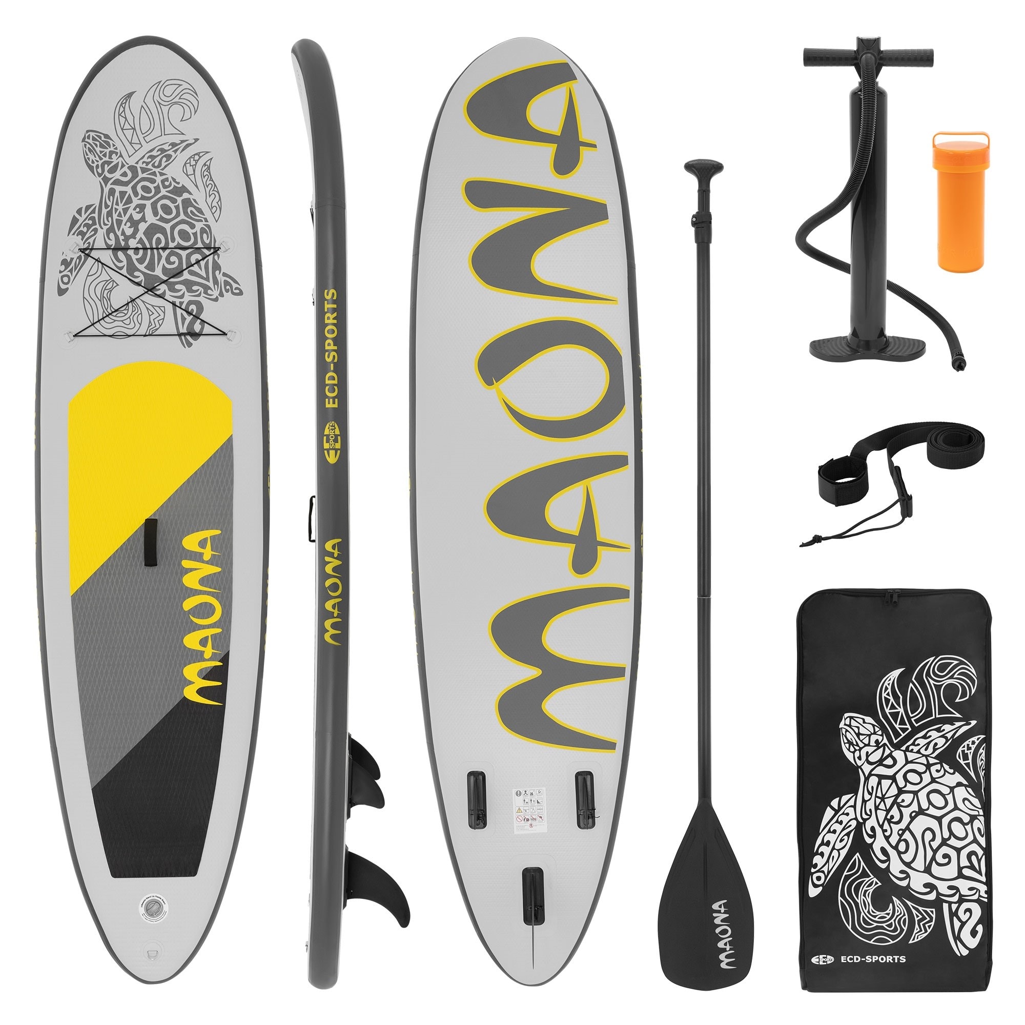 Stand up paddle surfing sup maona planche de surf gonflable gris 120 kg