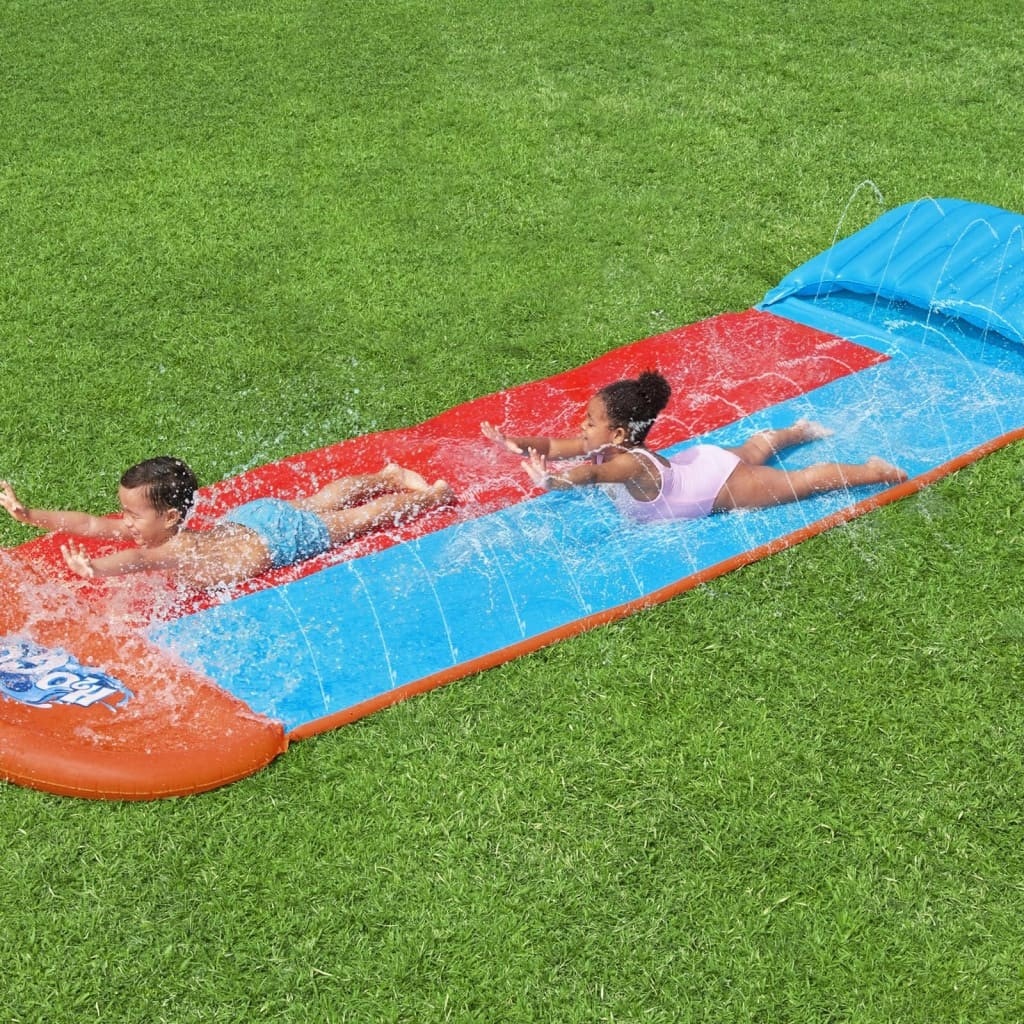 Bestway toboggan aquatique h2ogo tsunami splash ramp toboggan double