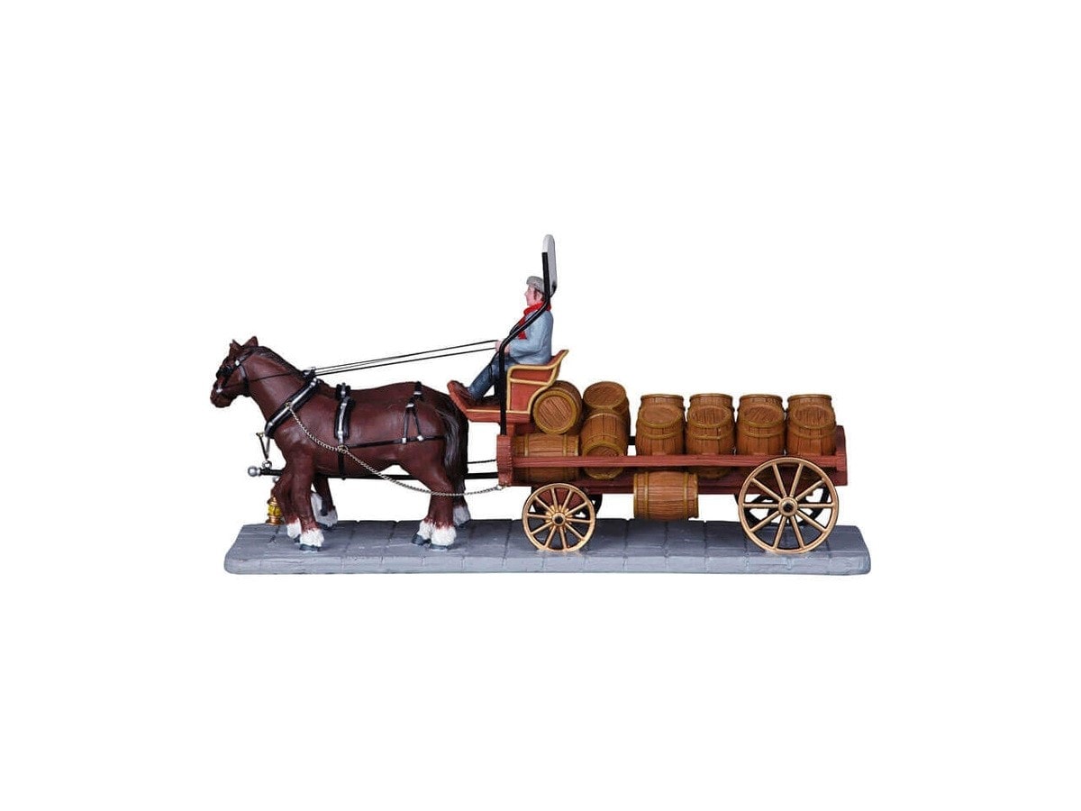 Le chariot du brasseur - lemax LEMAX 39809 Pas Cher 